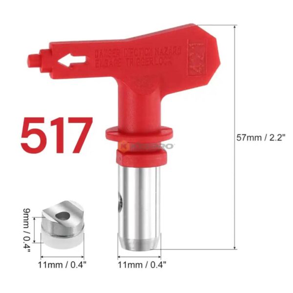 TETE PISTOLET PEINTURE AIRLESS 517 YAE4761 HONESTPRO