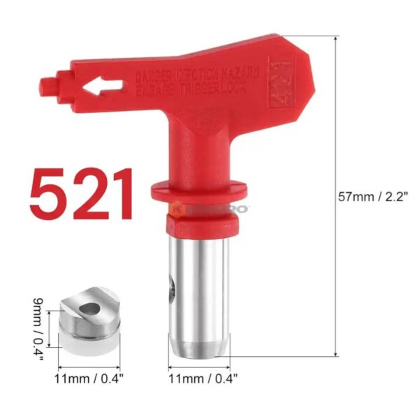 TETE PISTOLET PEINTURE AIRLESS 521 YAE4762 HONESTPRO