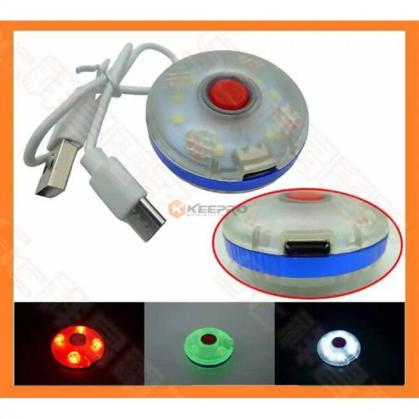 TORCHE VEILLEUSE ROND 5F SOS SUSP + MAGNET ZJ-056 MINI PORTABLE LIGHT