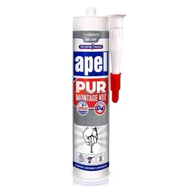 TUBE COLLE SILICONE TRANSP 330G APEL