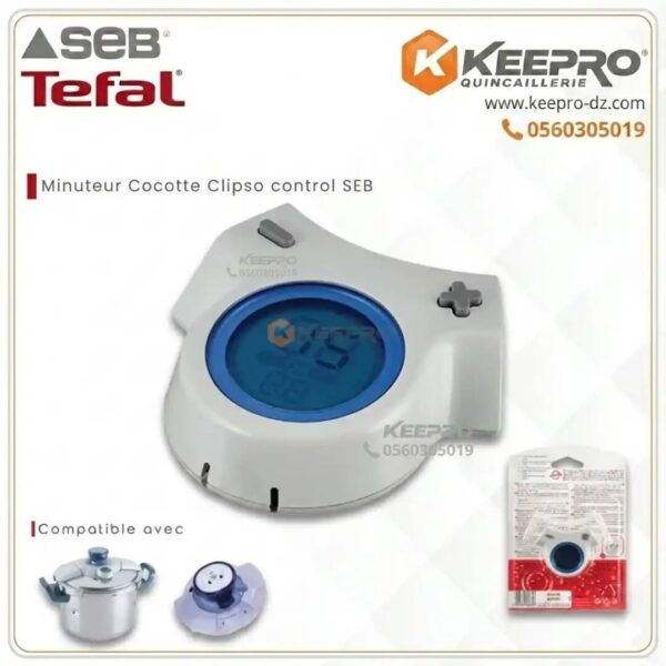 MINUTERIE COCOTTE CLIPSO SEB BLEU ROND X1060001 TEFAL