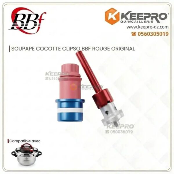 INDICATEUR COCOTTE CLIPSO BBF ORANGE ORIGINAL BLEU/ROUGE
