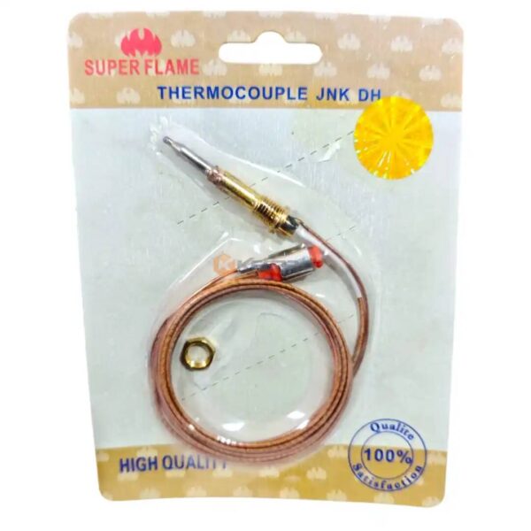 THERMOCOUPLE CHAUDIERE JUNKERS FICHE ROND CHROME/ROUGE CONIQ