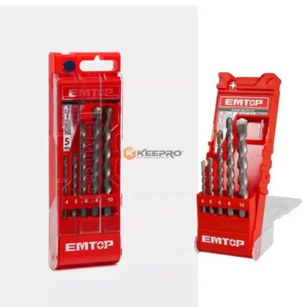 JEU MECHE BETON 5PCS 4-10MM EMDB10051 EMTOP