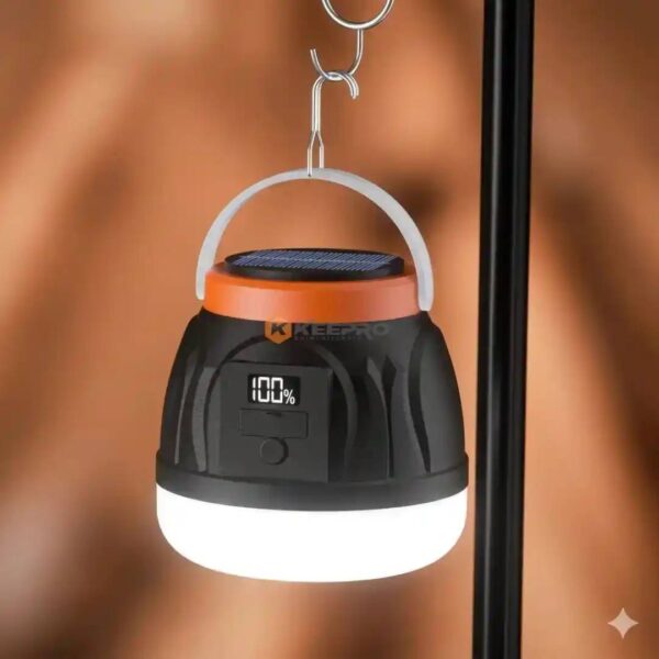 LAMPE CAMPING RECH A CROCHET +USB ROND NOIR YT-30 SPOT ZONE