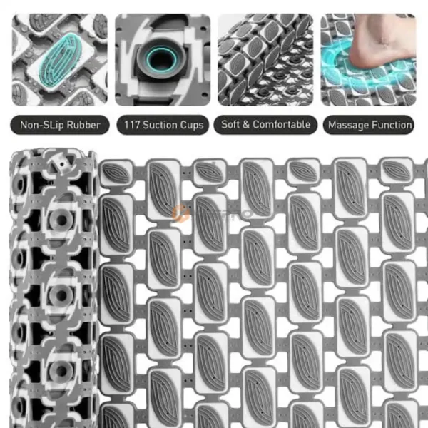 TAPIS DOUCHE VENTOUSE ANTI-DERAPANT TP31302 CLEANTEX