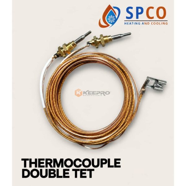 THERMOCOUPLE CUIS 120 +2 TETE 1 COSSE +1 FICHE PLAT COUDE TBD
